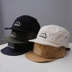 Lente Zomer Korte Rand 5 Panel Baseballpet Voor Vrouwen Mannen Straat Zachte Platte Rand Hiphop Snapback Hoed Buiten Puntige Pet Unisex