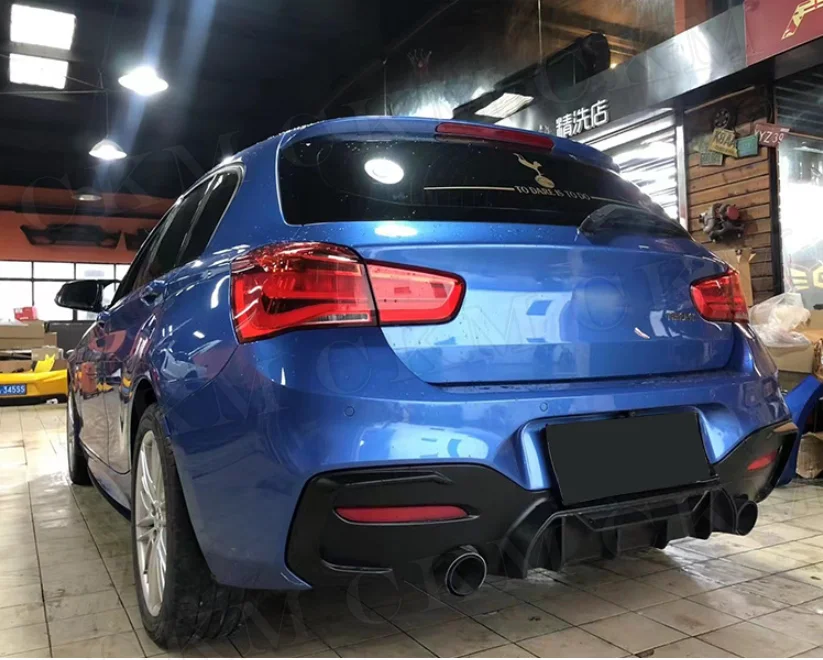

Диффузор заднего бампера с эффектом карбона для BMW 1 серии F20 M Sport M135i M140i 2015-2018, защитные накладки из ABS-пластика