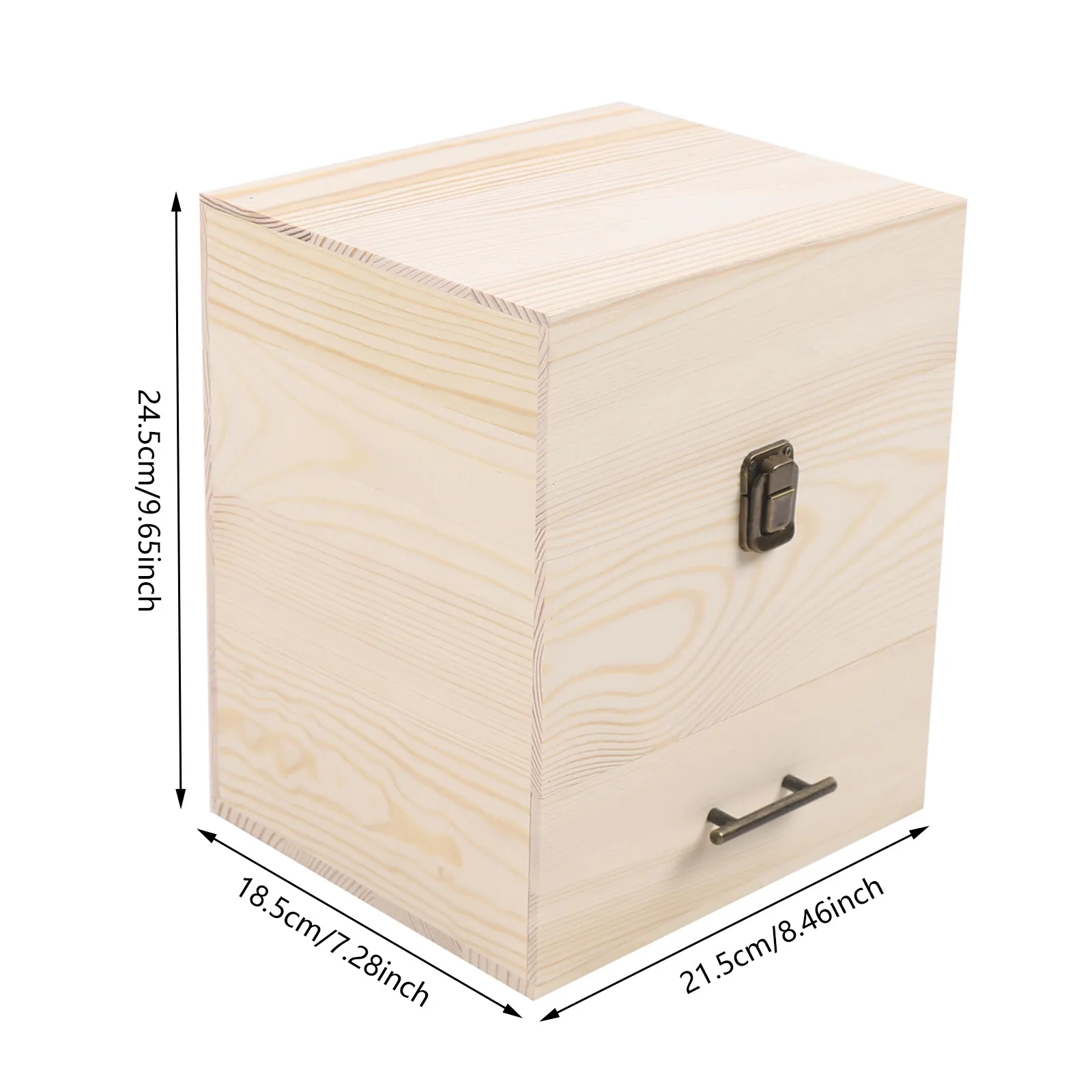 Wood Essential Oil Box, 59 Grid Wood Essential Oil Box Essential Oil Packaging Display Box High Quality 3 Tier Essential Oil Box