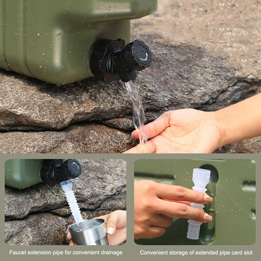 Portable Faucet Replacement with Extension Tube Water Container Faucet Camping Water Jug Tap Water Bucket Accessories