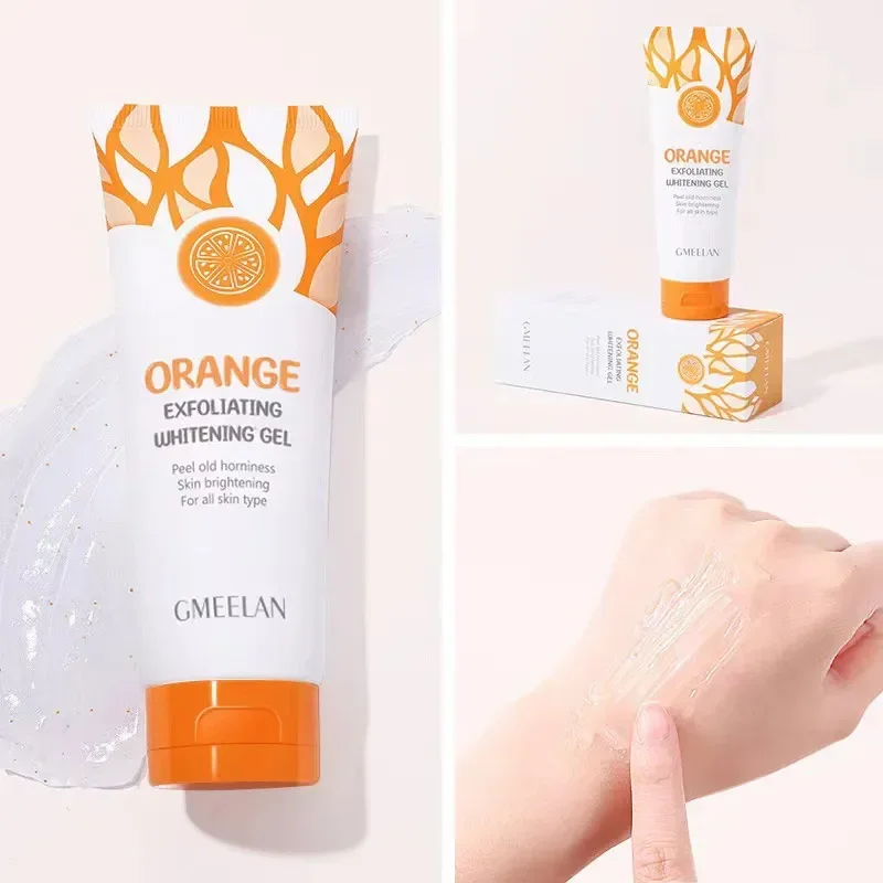 50ml Orange GMEELAN Exfoliator Scrub Cream Shrink Pores Exfoliate Facial Scrub Brightening Skin Whitening Peeling Beauty Product