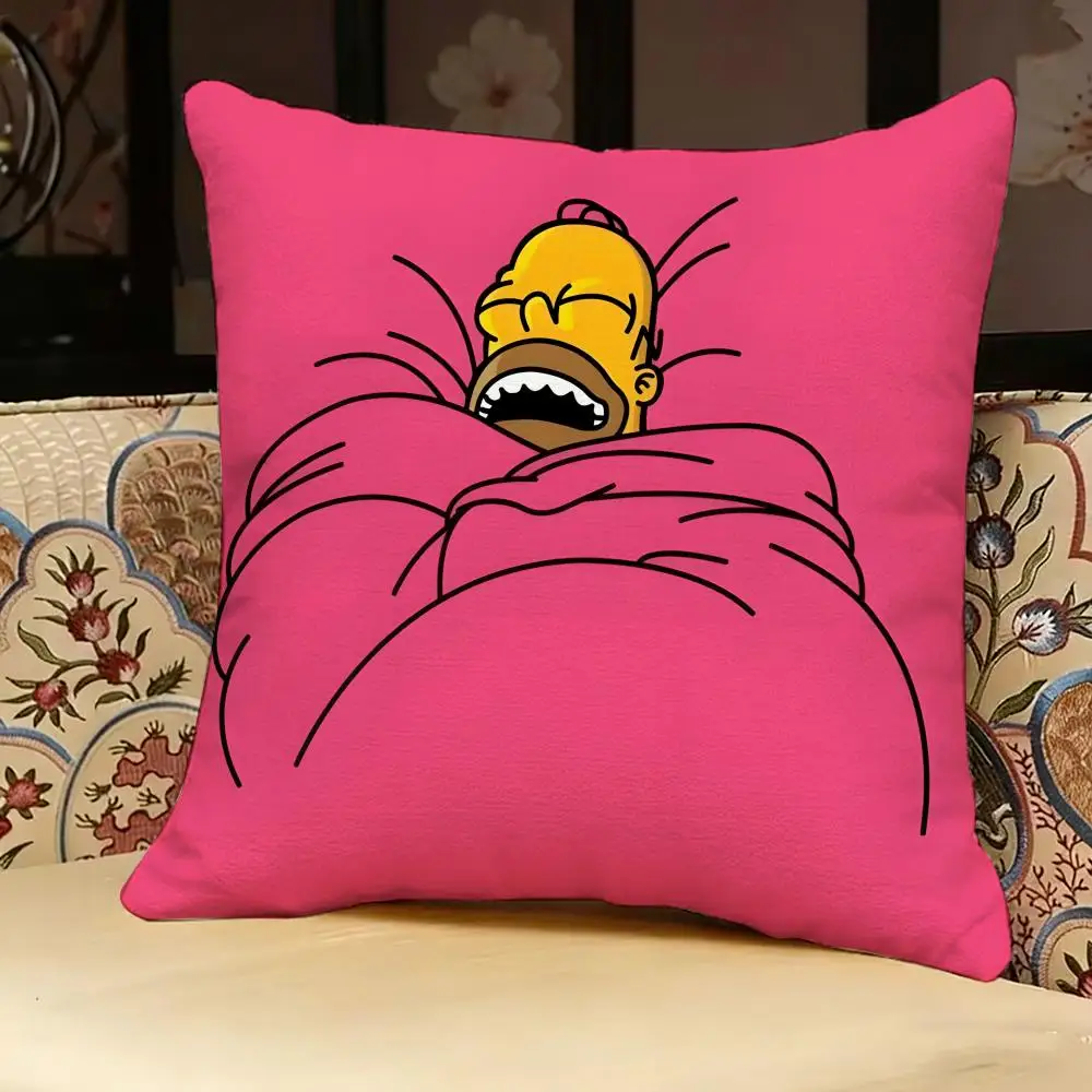 The S-Simpsons Anime-Kissenbezug, doppelseitig bedruckt, Sofakissen, Kopfteilkissen für Schlafzimmer – Detail 8