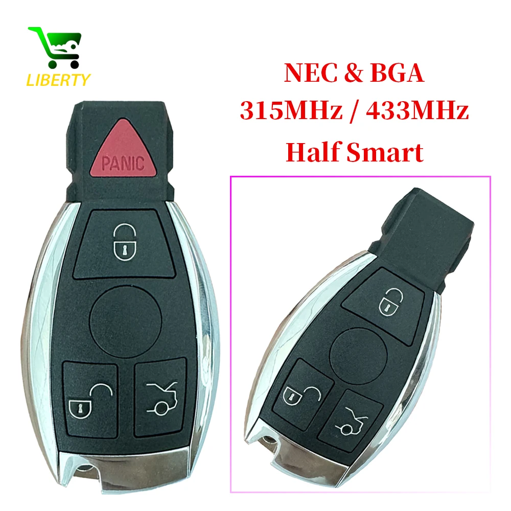 

Liberty 315MHz / 433MHz Variable Frequency Car Remote Key Support BGA & NEC FBS3 For Mercedes Benz A C E S Class W203 W204 W210