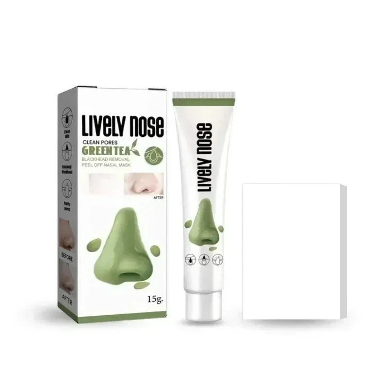 Krem do usuwania zaskórników z nosa, zwężający pory, naturalny roślinny preparat do oczyszczania porów, głęboka maska do czyszczenia nosa, pielęgnacja skóry twarzy.