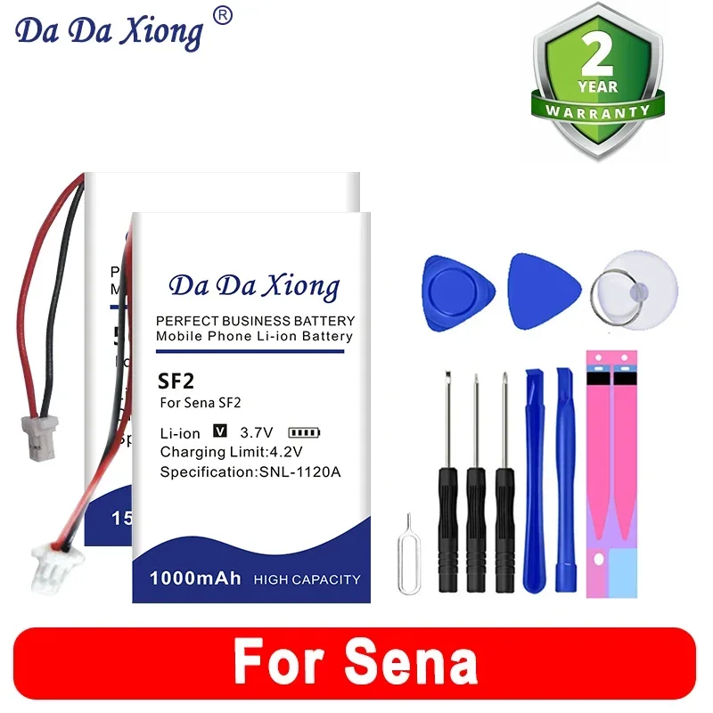 

SENASF2 SENASMART HJC 10B SMH-5 SMH-10 Replace Battery For Sena 50S SF2 SLR2 SP51 SMH-5 SMH-10 SMART HJC 10B Bateria + Tool