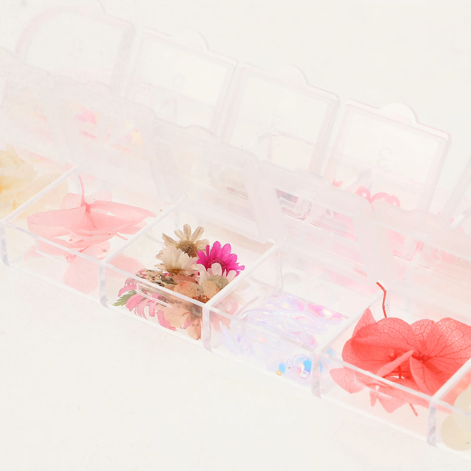 Ciondoli per unghie con fiori secchi Decorazioni per nail art fai da te per addio al nubilato da sposa Trucco Gioielli per il viso Gioiello per il viso