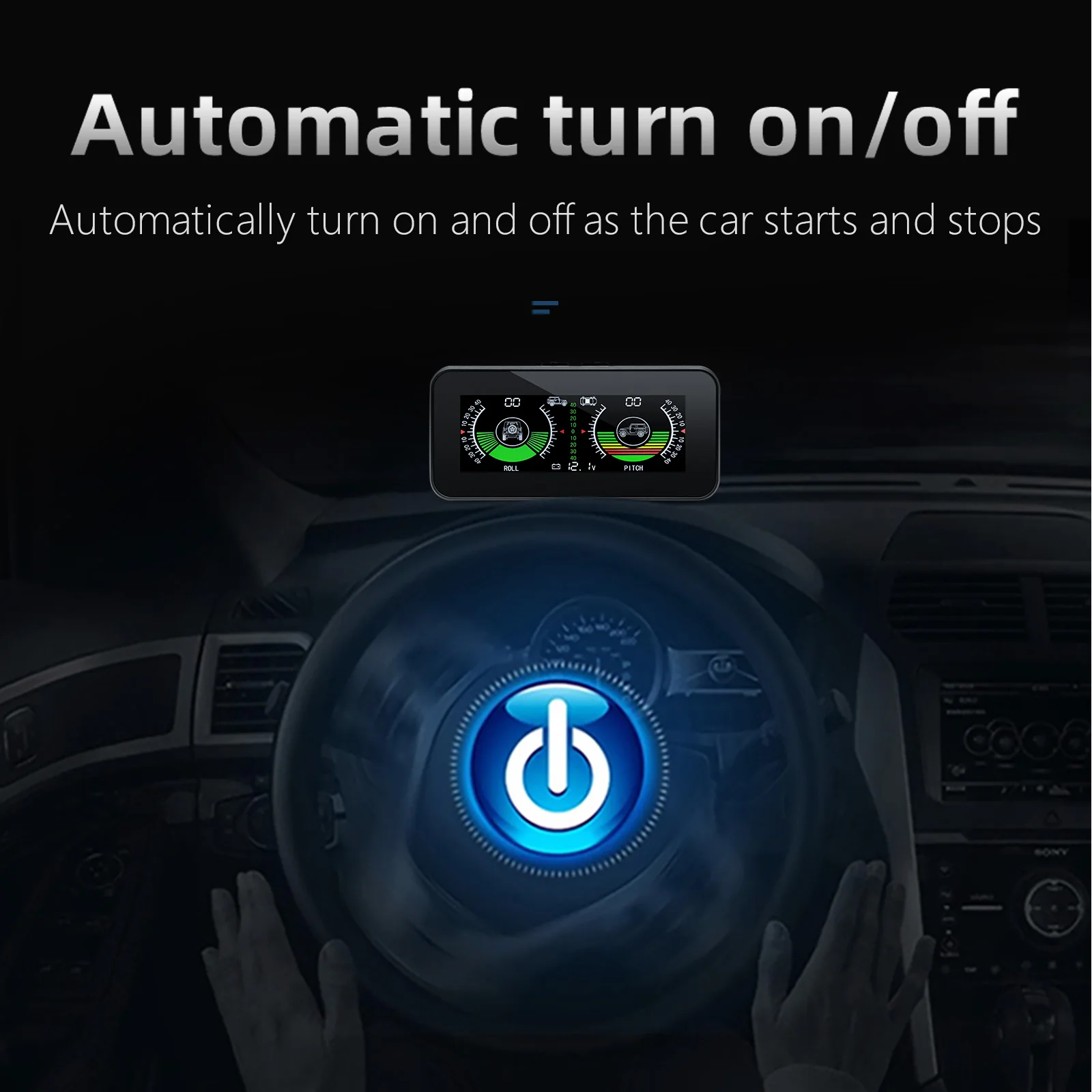 M60 / M50 Head-Up-Display Geschwindigkeits- und Neigungsmesser Digitaler GPS-Neigungsmesser Auto HUD-Kompass Geschwindigkeitswarnung 4x4 Offroad-Zubehör – Detail 30
