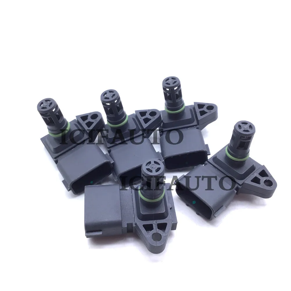 4Bar Map Intake Air Boost Pressure Sensor or Sensor+Connector for Renault Peugeot KIA Hyundai Citroen 5WK96841,2045431,5WY2833A