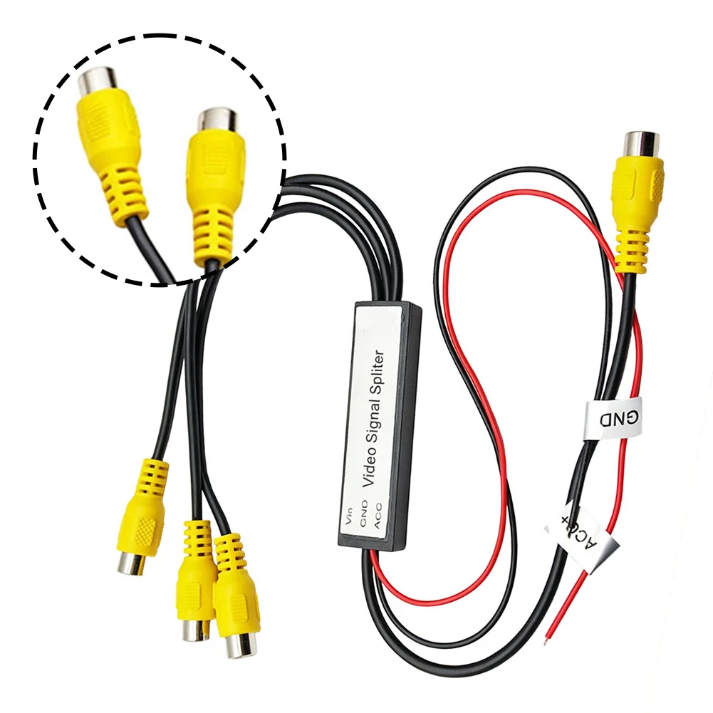 For Simultaneous Recording CVBS Video Splitter Car for tv Video Hub Video Signal Splitter Stable Signal Transmission