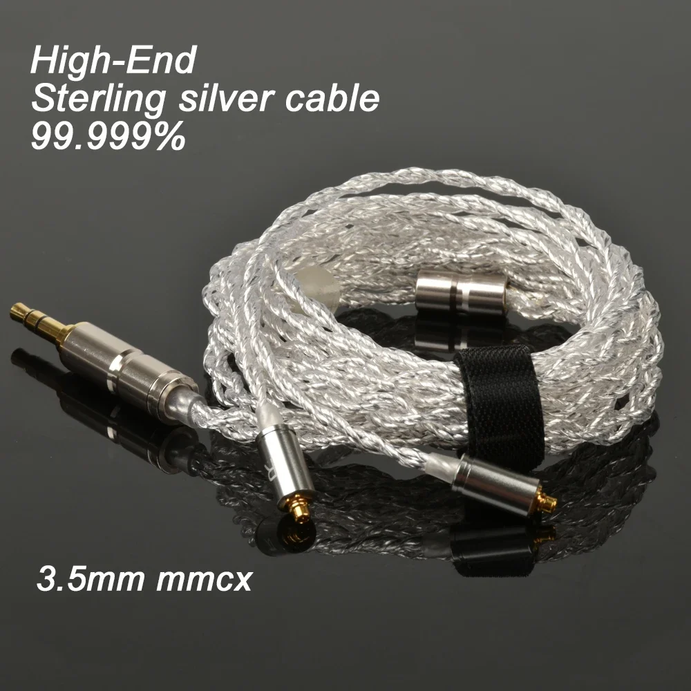 Hi-Fi наушники tianuurhe MMCX, 99.999% высококачественный кабель из стерлингового серебра + 6,2 мм ПЭТ + ПЭТ-клаксон с композитной мембраной, ограниченная серия