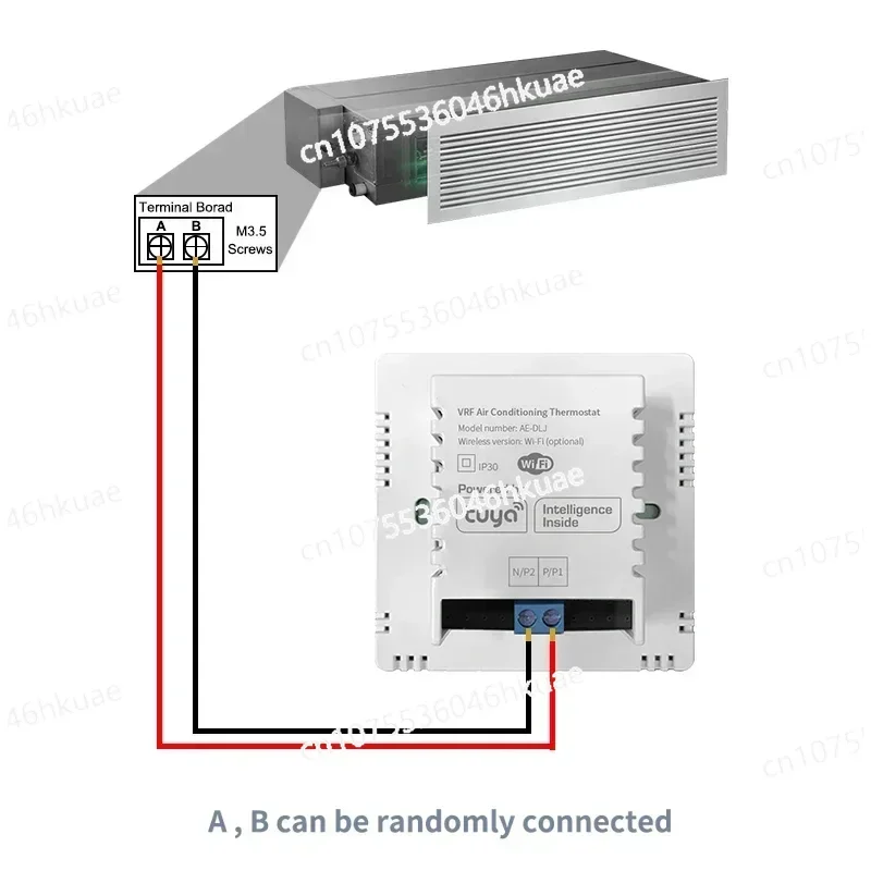 Tuya Wifi or Zigbee VRV Thermostat for Daikin Hitachi Heavy Industries Smart Life Wifi Voice Control with Alexa