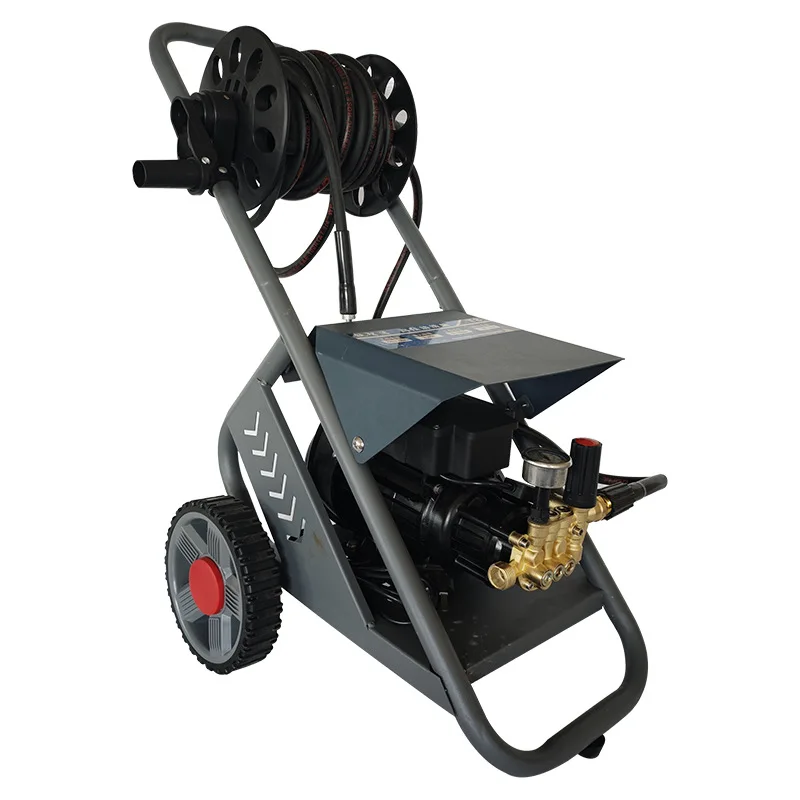 

High Pressure Washer 220V Brush Pump Hand Push Commercial Washer 220v Car Wash Reel