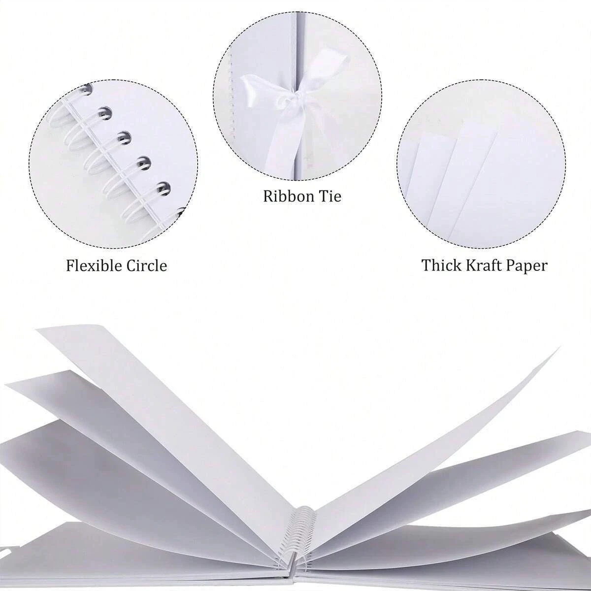 Scrapbook DIY Picture Book Album 40 Pages(29*20.5cm), Large Capacity, Pictures Album Book Birthday Wedding Anniversary