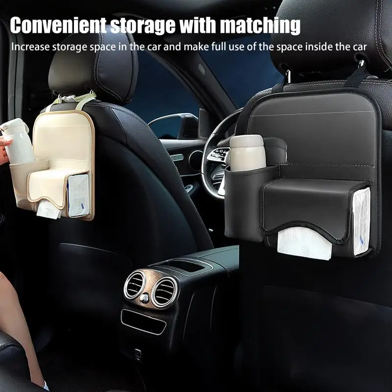 Car Seat Back Storage Bag Passenger Seat Storage Bag Large Capacity Passenger Seat Storage Car Travel Accessories Car Organizers