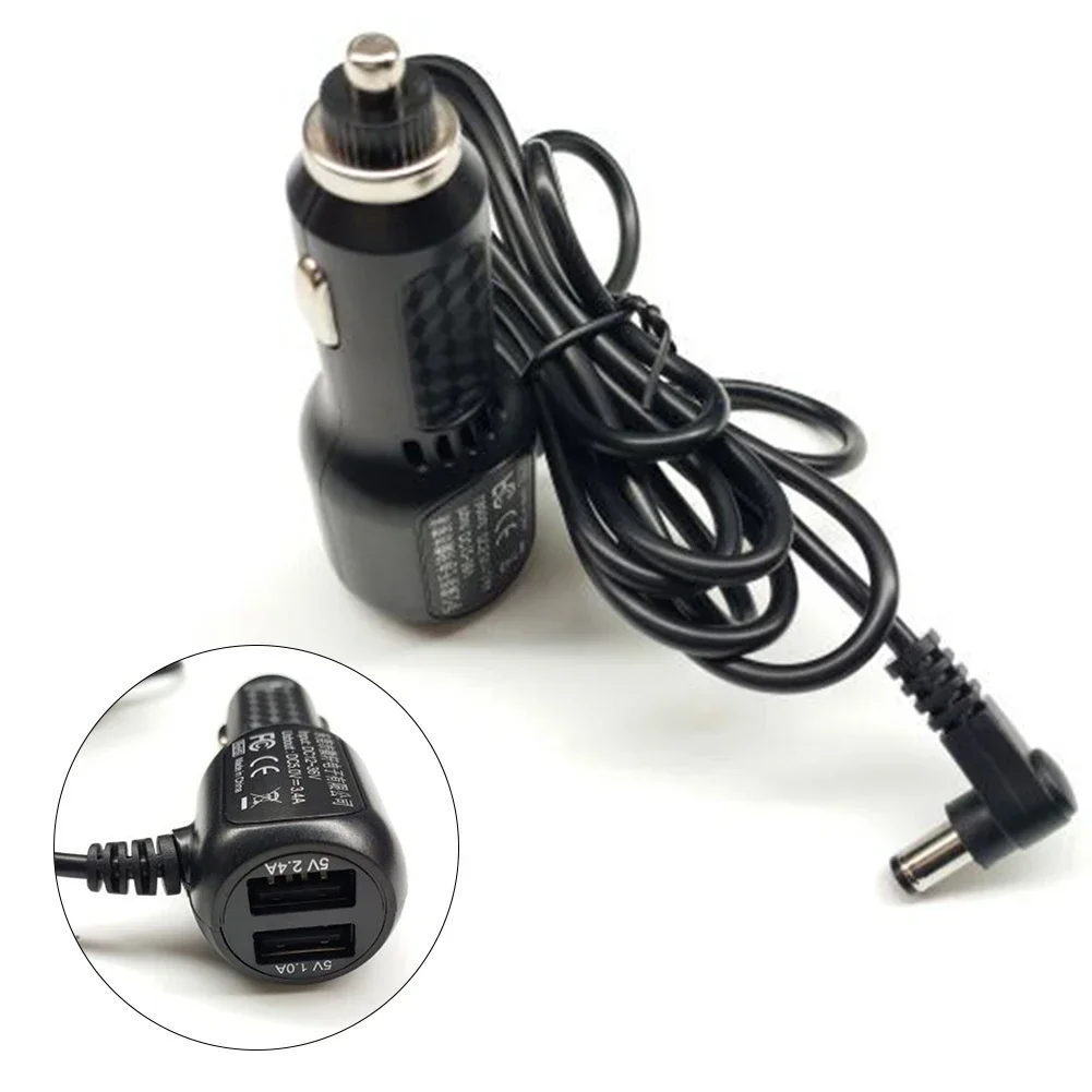 High Quality Practical Brand New Automotive Electronics Charging Cable USB Charger 1.5 Meters ABS Black DC 12V