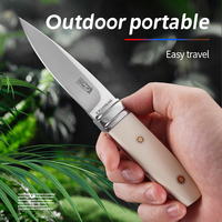 Small straight knife with high hardness and sharp blade, hand-held meat knife, comfortable handle, fruit knife, home handyman.