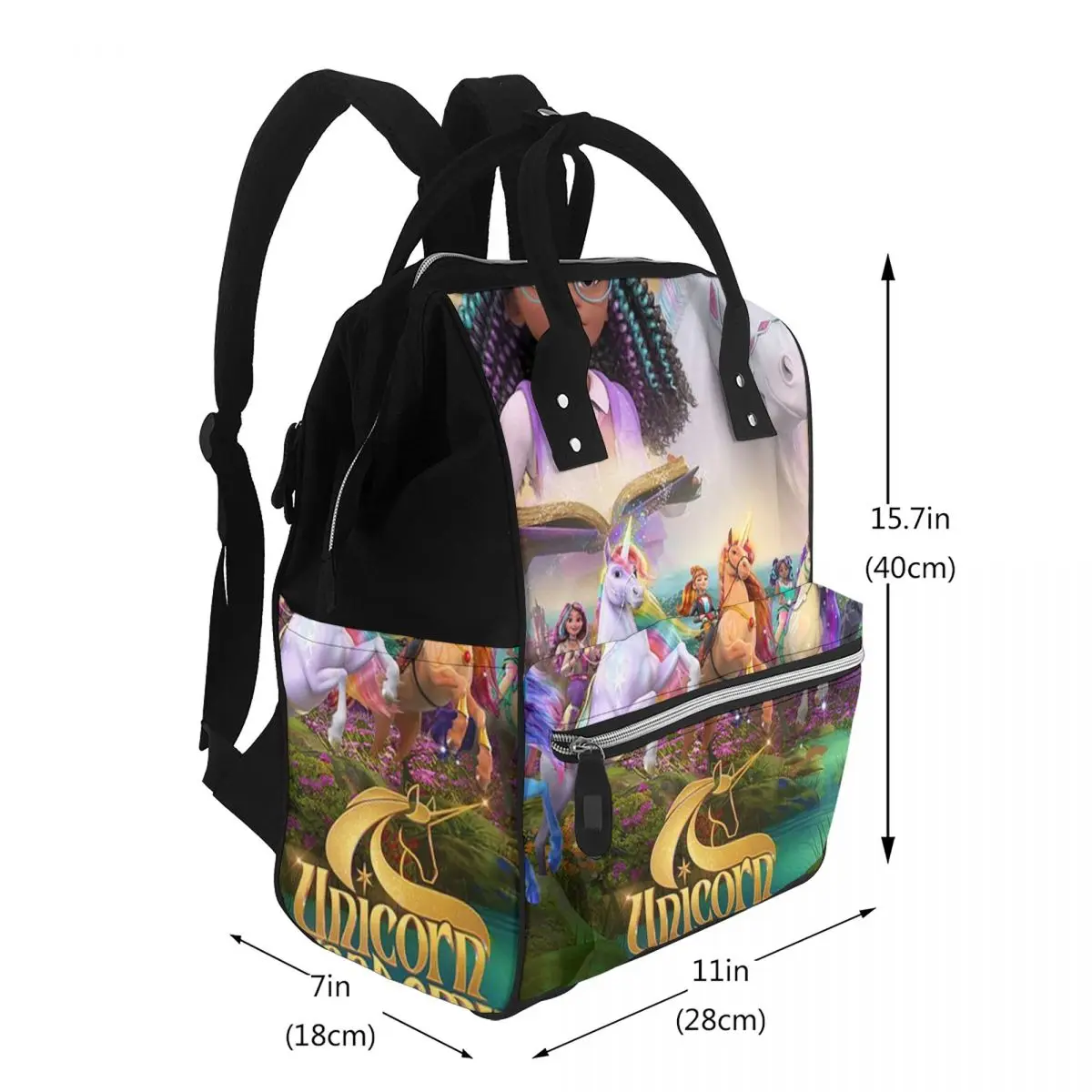 Unicorn Academy Student Backpack School Bag Hiking Travel Daypack for Men Women Bookbag Shoulder Bags