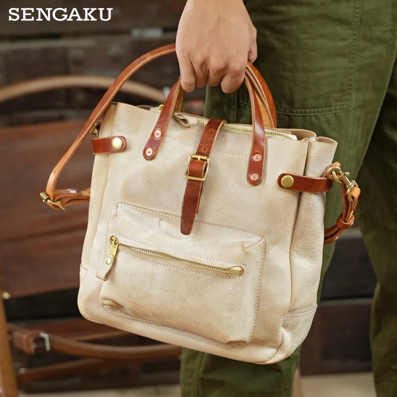 Genuine Leather Single Shoulder Bag Messenger Bag Men Cow Leather Casual Multifunction Crossbody Fashion Handbag