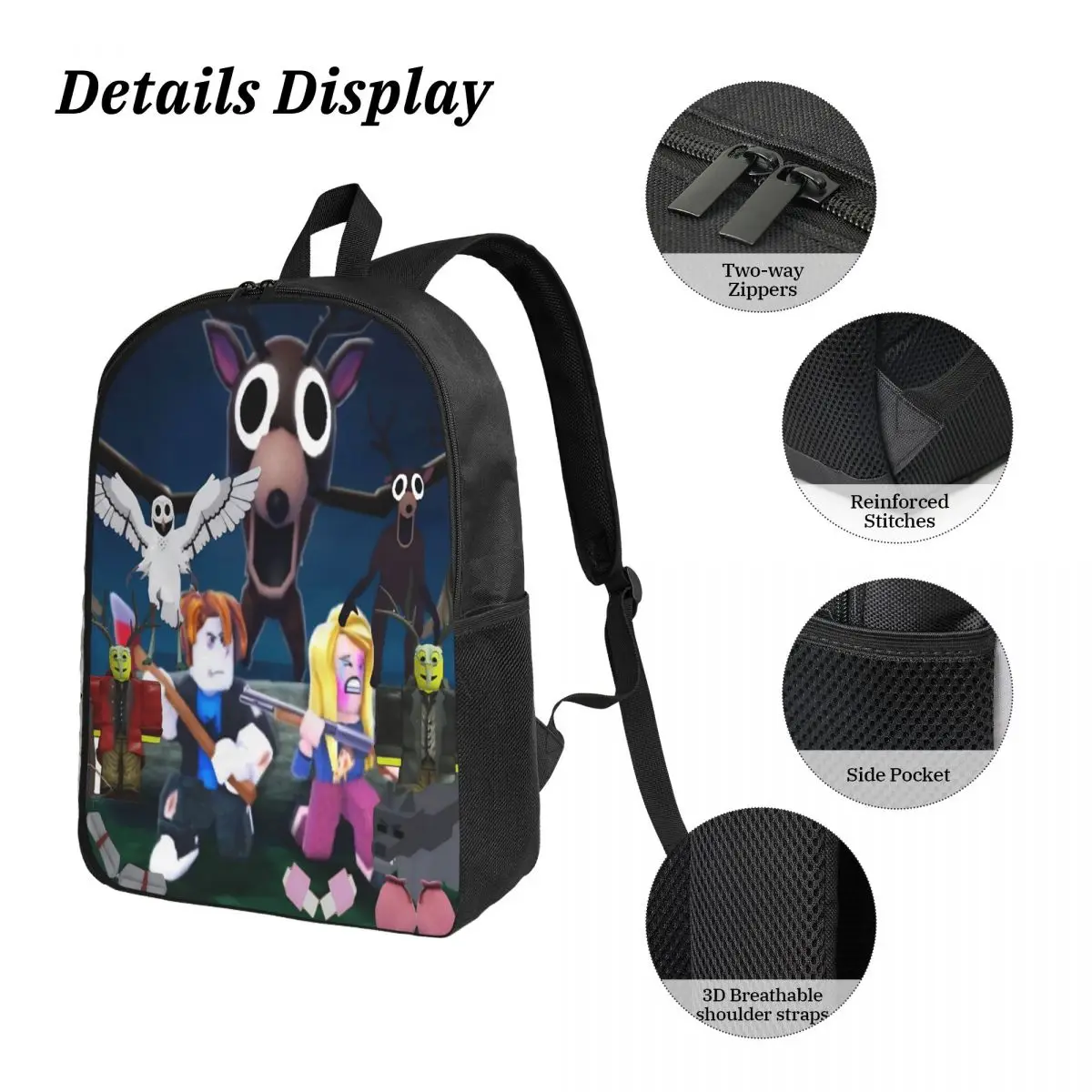 99 Nights In The Forests Kids Backpack Lunch Box Pencil Boxes for Boys Girls Kindergarten Backpacks Schoolbag Bookbag Set