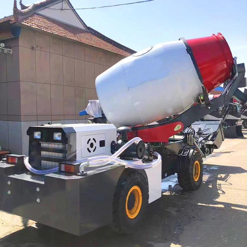 New Design 2.0 CBM Concrete Mixer for Sale in Peru Small Wheel Side Reducer High Load Moment Self Loading carmix 500L