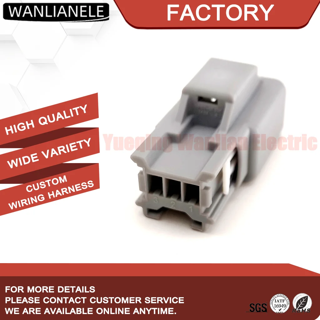 50 Sets Replacement for Yazaki 7283-3440-40 3 Pin Female Connector YES/YESC Kaizen 1.5mm 15A Unsealed Light Gray PBT