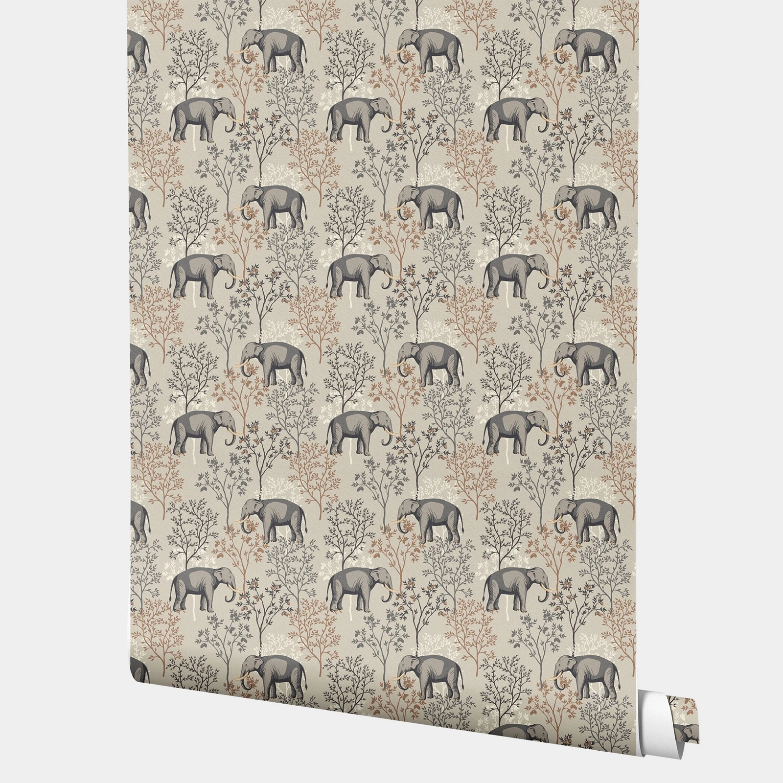 Elephants Wall Stickers Wallpaper, Imagination Room Decoration,Self-adhesive Paper For Nurseries,Playrooms Or Any Child's  Haven