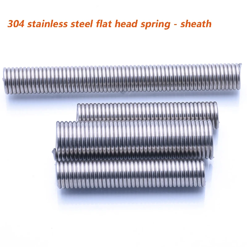 

Wire Dia0.8-1.2mm No Hook Stainless Steel Tension Spring Pullback Draught Extension Spiral Stretching Spring OD6-12mm L 15-120mm