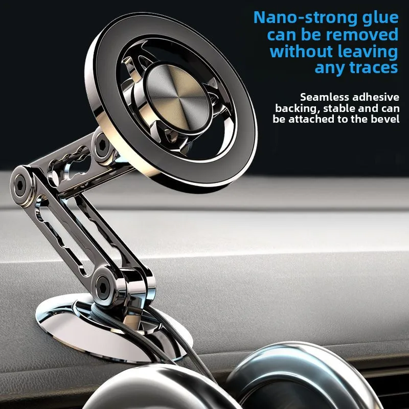 Car Phone Bracket Magsafe Magnetic Folding Multi Angle Rotating Bracket Universal for Instrument Center Console  Phone Holder