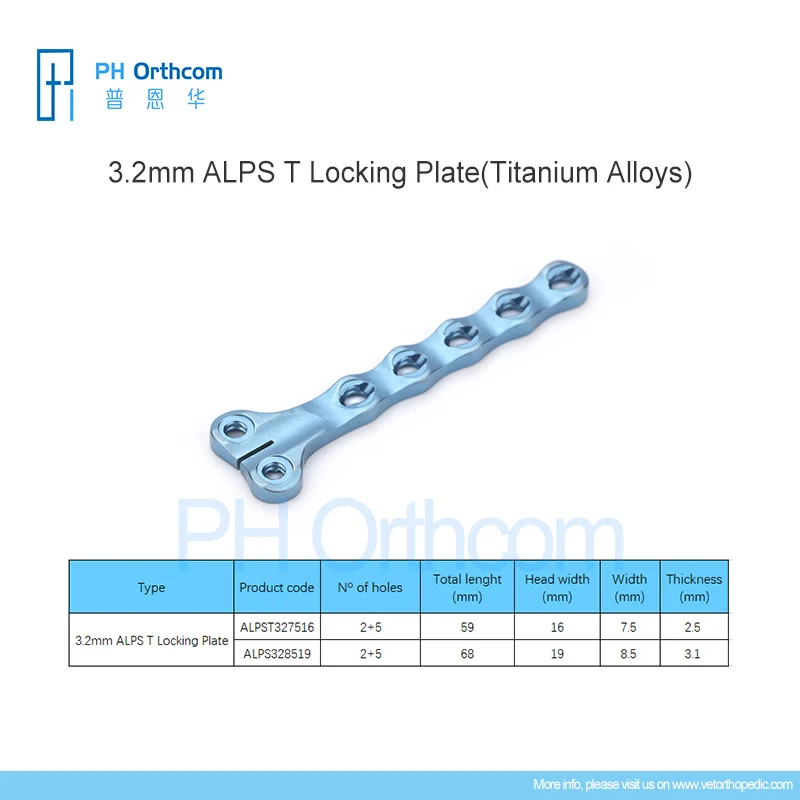 Imagem -05 - Alps-t Titanium Alloy Locking Plate Veterinária Pet Implante Ortopédico Instrumentos Cirúrgicos Equipamentos Médicos