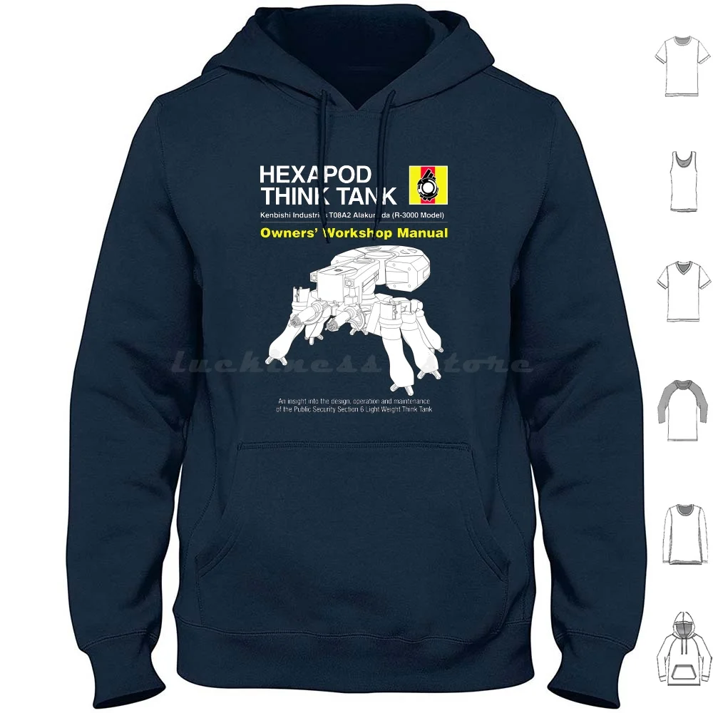 It's A Tank! Hoodie Cotton Long Sleeve Ghost In The Shell Gits Ghost In Shell Hexapod Alakuneda Major Motoko Kusanagi Section