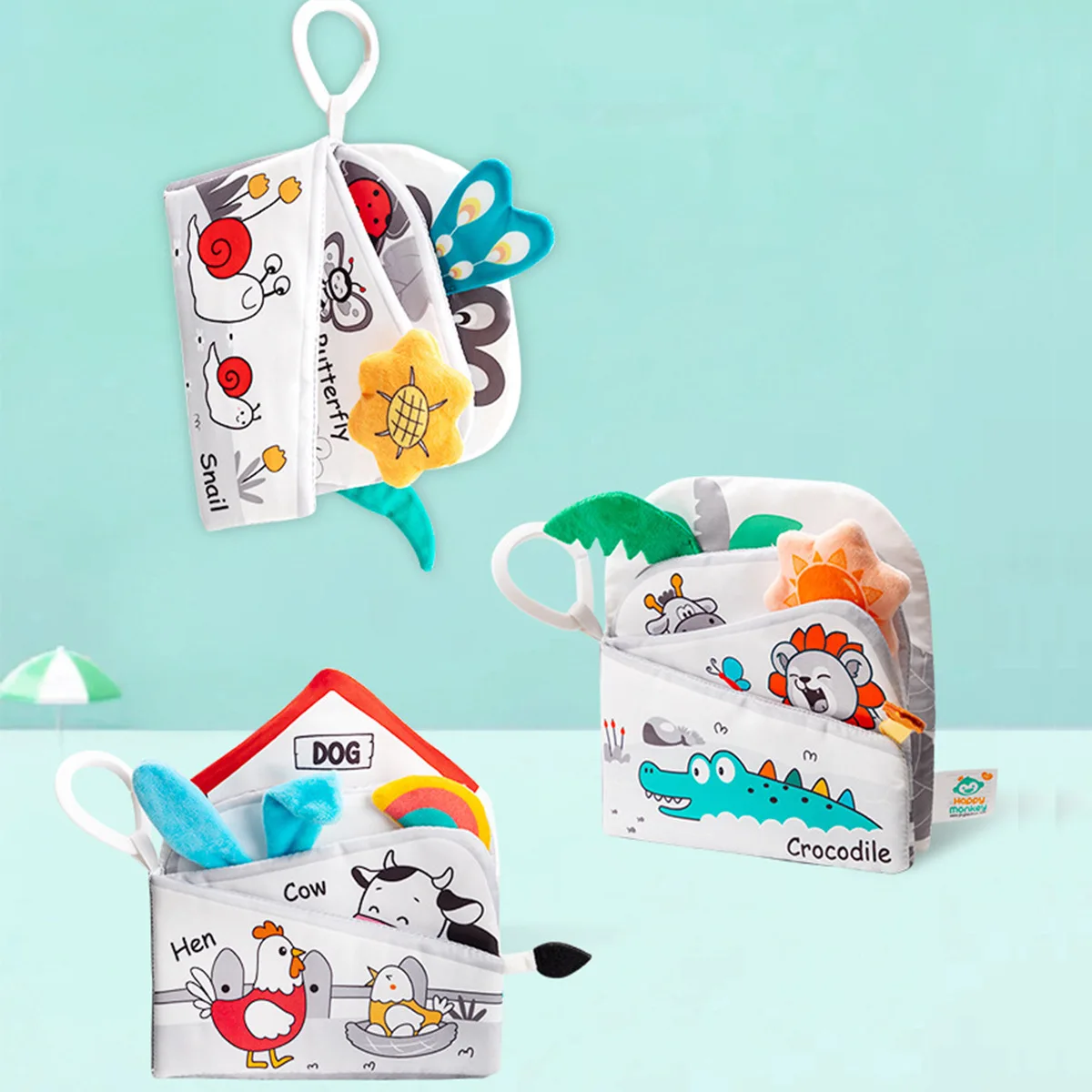 

Неразрывная и жевательная всплывающая книга для малышей раннего образования, разрываемая и разрываемая вручную книга