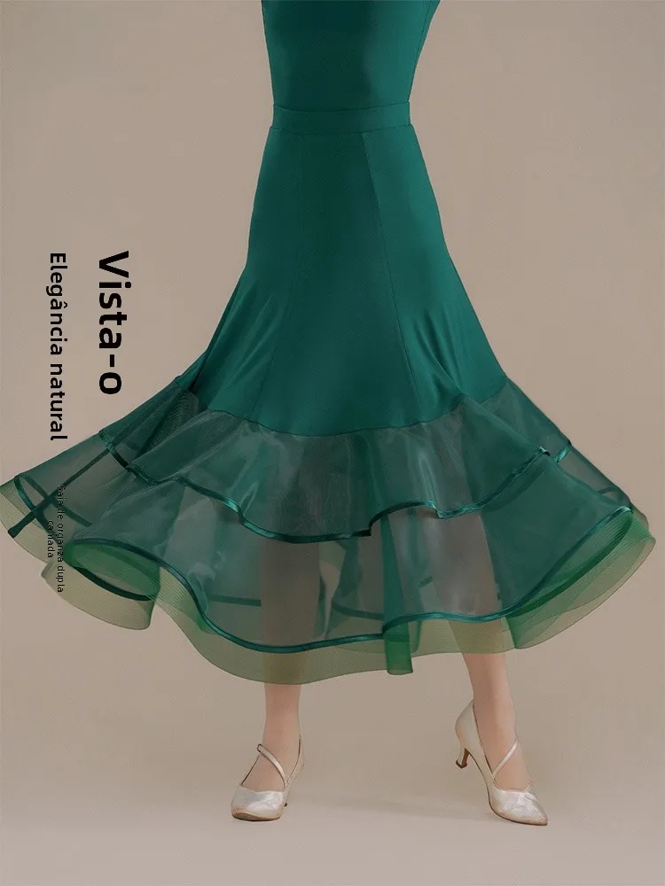 modern-dance-skirt-women's-new-style-standard-dance-social-dance-waltz-professional-wide-skirt-f2175-half-length-skirts