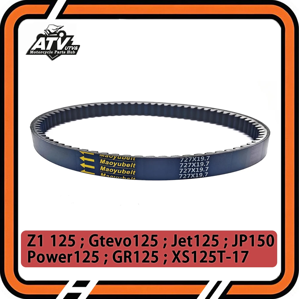 

727x19.7x29 CVT Drive Belt For Sym Z1 125 Gtevo Jet Power125 GR125 XS125T-17 JP150 4T 727 19.7 1B01F6A01 23100-F6A-0001