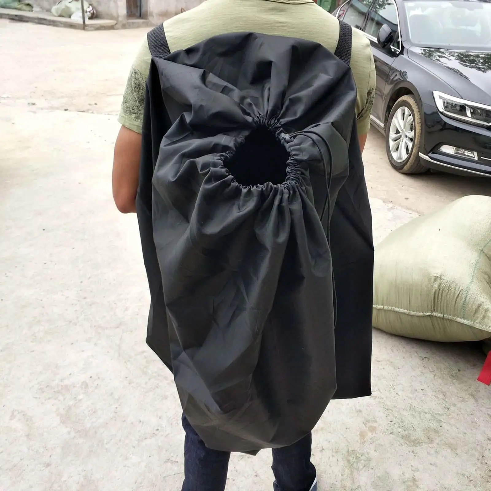Car Seat Travel Bag Backpack Drawstring Closure Portable Foldable Easy Carrying Carseat Cover for Airplane Travel Airport