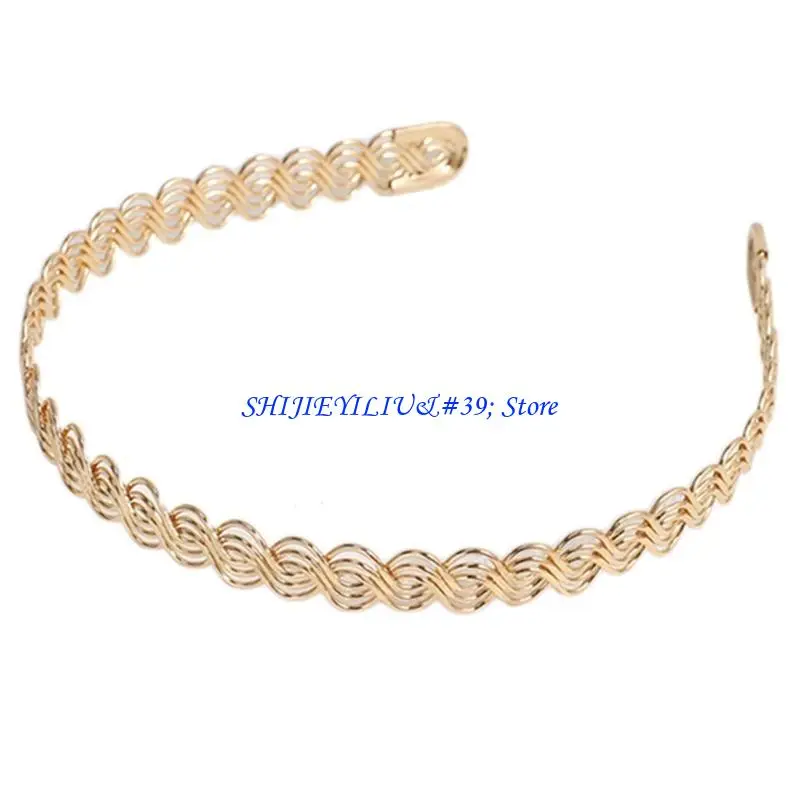 

E21F Металлическая свадебная повязка на голову «сделай сам», Корона невесты, золотой головной убор, повязка для волос, основа