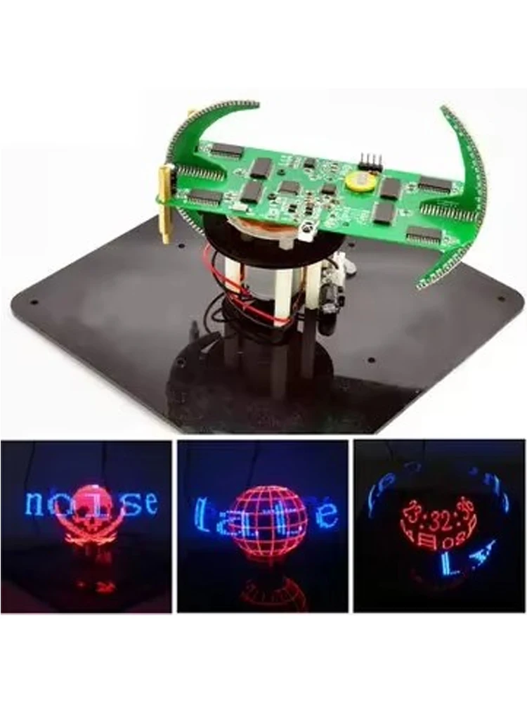 New DIY Spherical Rotating LED Kit  POV Soldering Training Kit