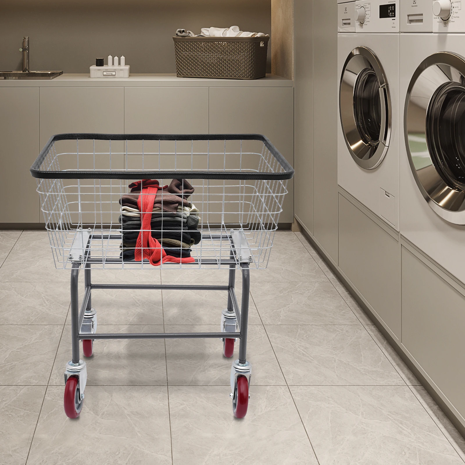 Keranjang Cucian Beroda 26,77x - Caster Wheel ulasan dan harga