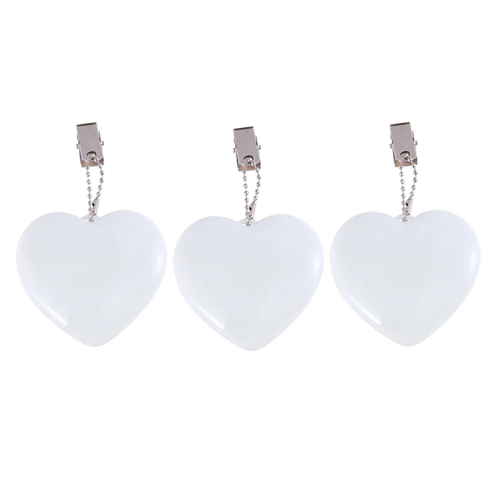 

3 Pcs Purse LED Light Heart Shaped Touch Sensor Handbag with Automatic Women Mini for