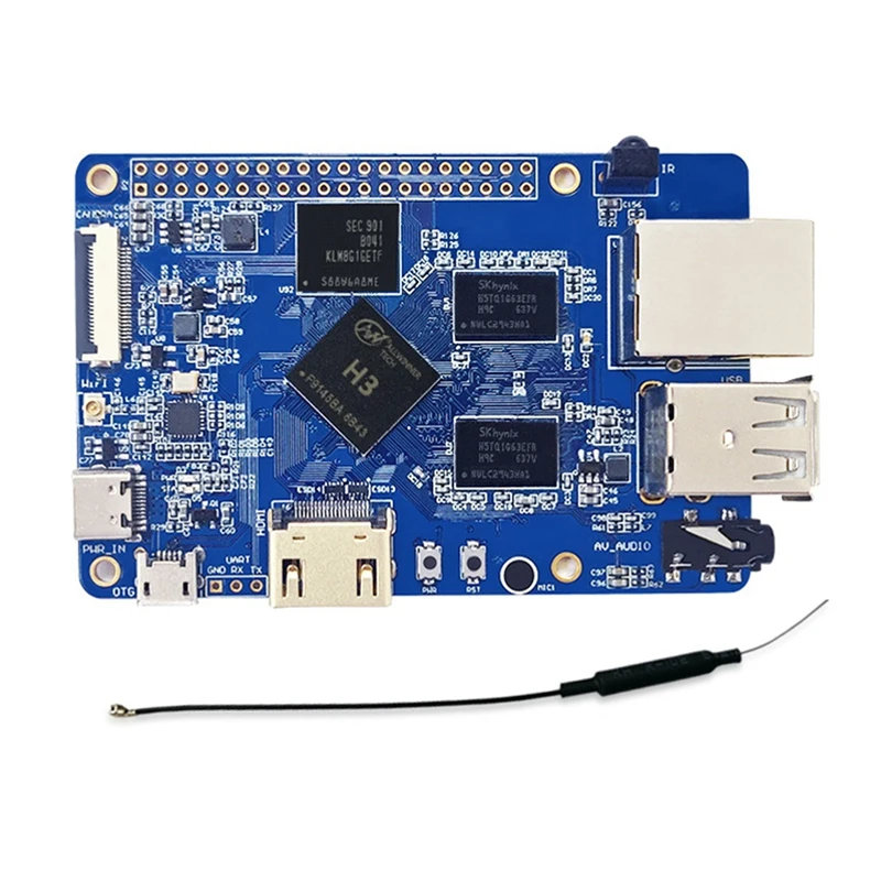 

Lctech Pi H3 V7 Development Board Allwinner Quad Core A7 CPU 1G+8G Memory With WIFI+EMMC For Raspberry Pi