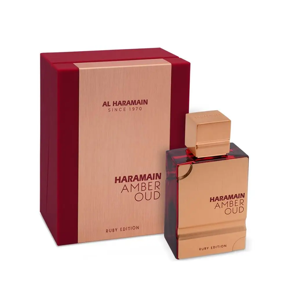 60ML Luxury Arabic AL Haramain Amber Oud Perfume Eau De Parfum Men Women Perfume From Dubai Fragrance