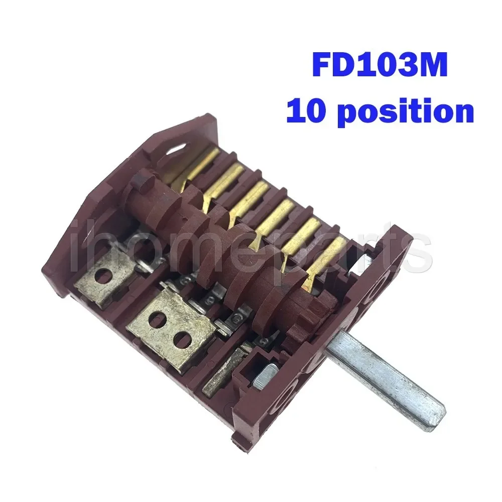 

Baumatic Oven Spare Parts Function Rotary Selector Switch 10 Position FD103M AC 250V 16A