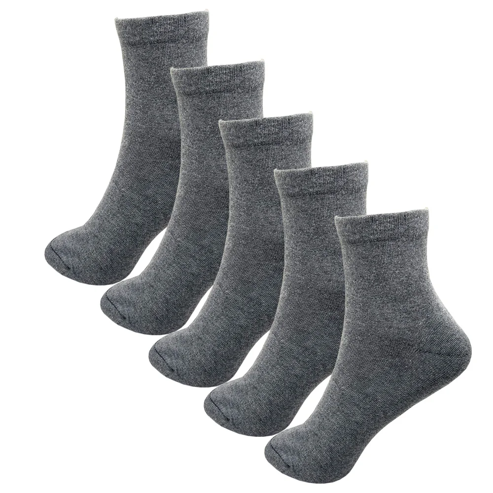 2/5 paires hommes femmes coton chaussettes couleur Pure haute qualité doux respirant gris noir affaires décontracté hommes chaussettes d'hiver grande taille