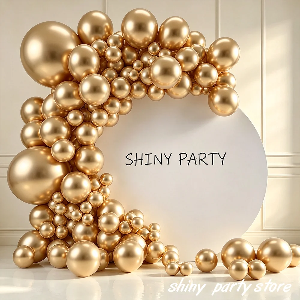 112Pcs Latex Balloon Garland Arch Kit 5-18 Inch Balloons Set With Balloon Chain Glue Dots For Wedding Birthday Baby Shower Party