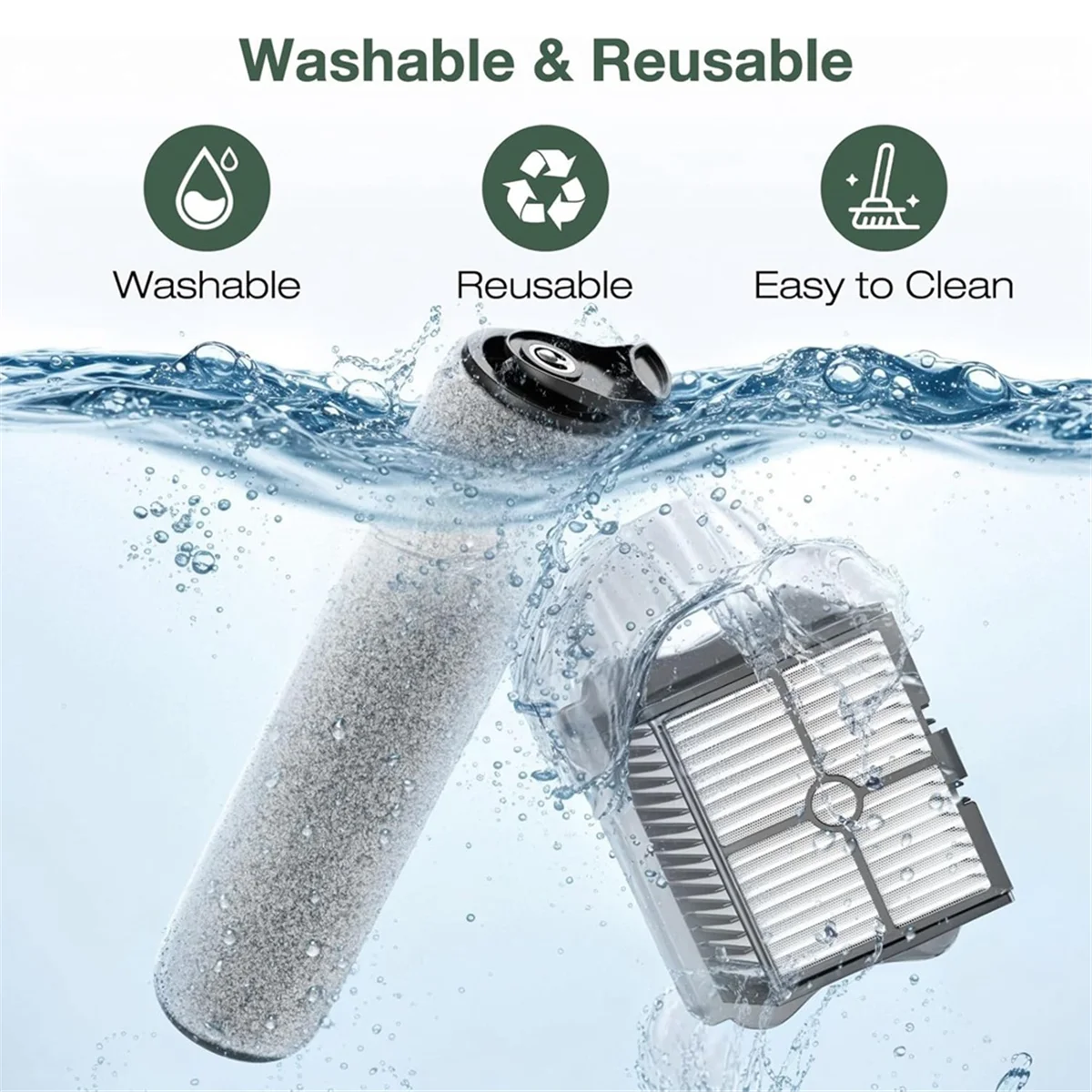 Щеточный валик A20M и набор фильтров HEPA для беспроводных пылесосов IFloor 3/Floor One S3, детали роликовых щеток, фильтры