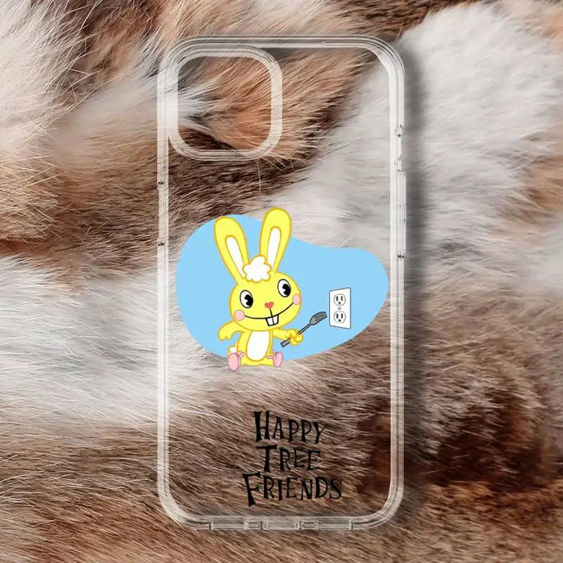 Süße Cartoon Happy Tree Friends Handyhülle für Samsung Galaxy S20 S21 S30 FE Lite Plus A21 A51S Note20 Transparente Hülle