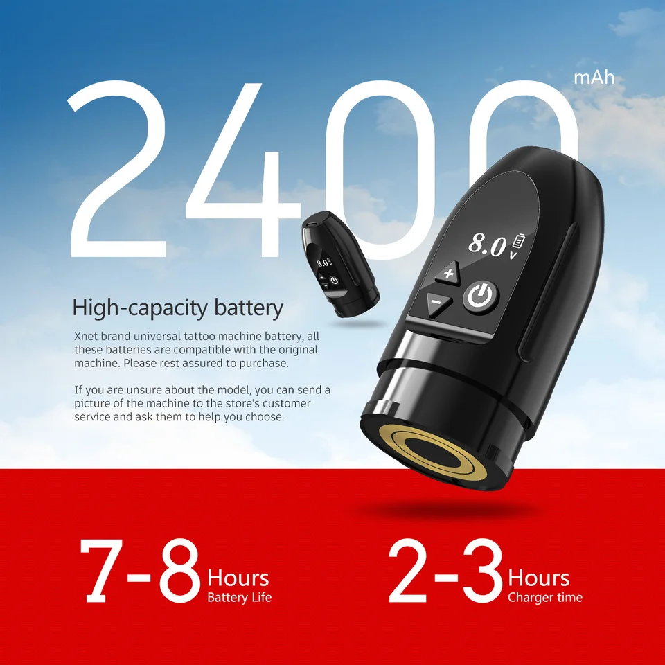 ワイヤレスタトゥーマシン XNET F2 ワイヤレスタトゥーマシン 5-12V 2400mAh