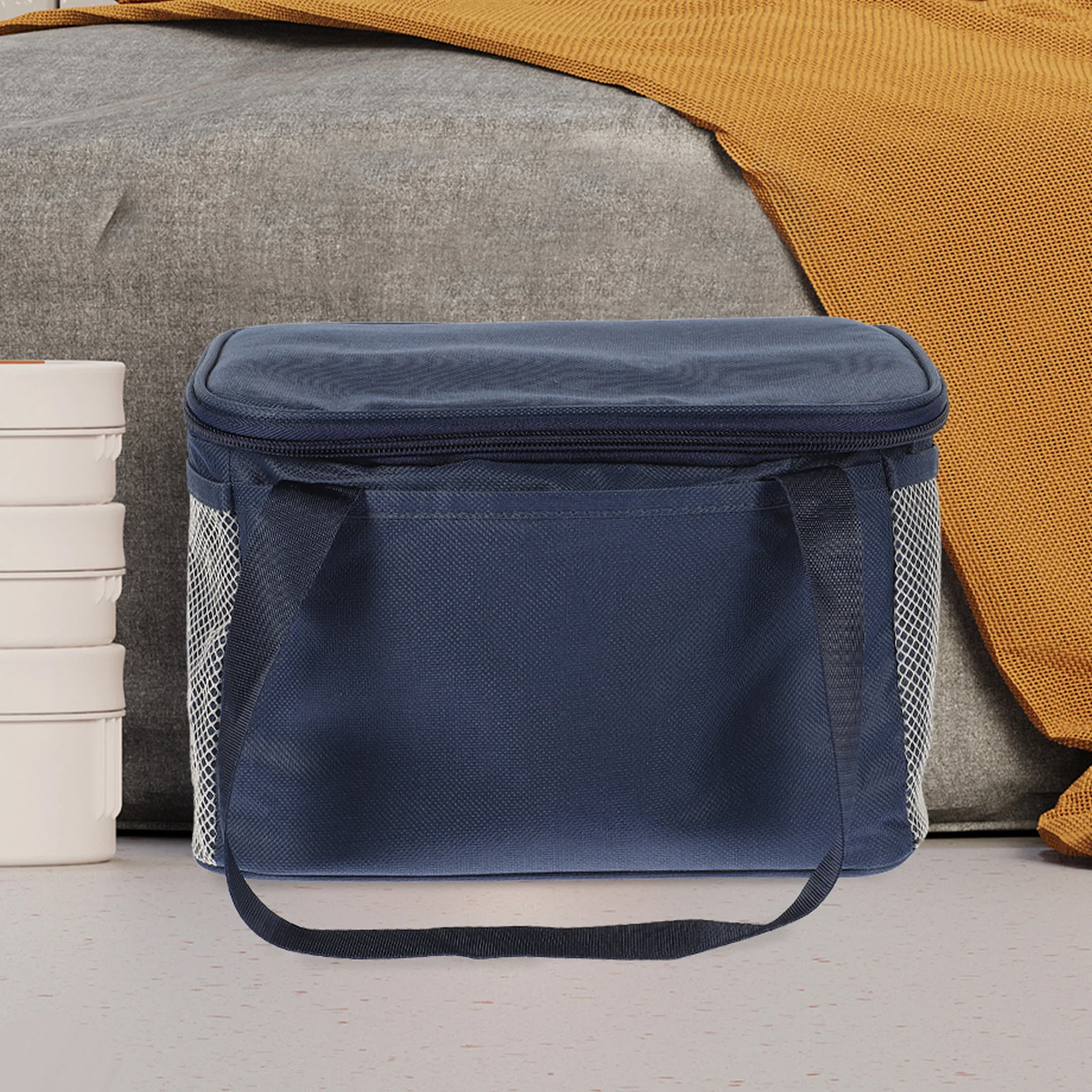 

Insulated Lunch Tote Women Portable High Capacity Aluminum Foil Portable Lunch Pouch Food Storage Bag Household Picnic Thermal