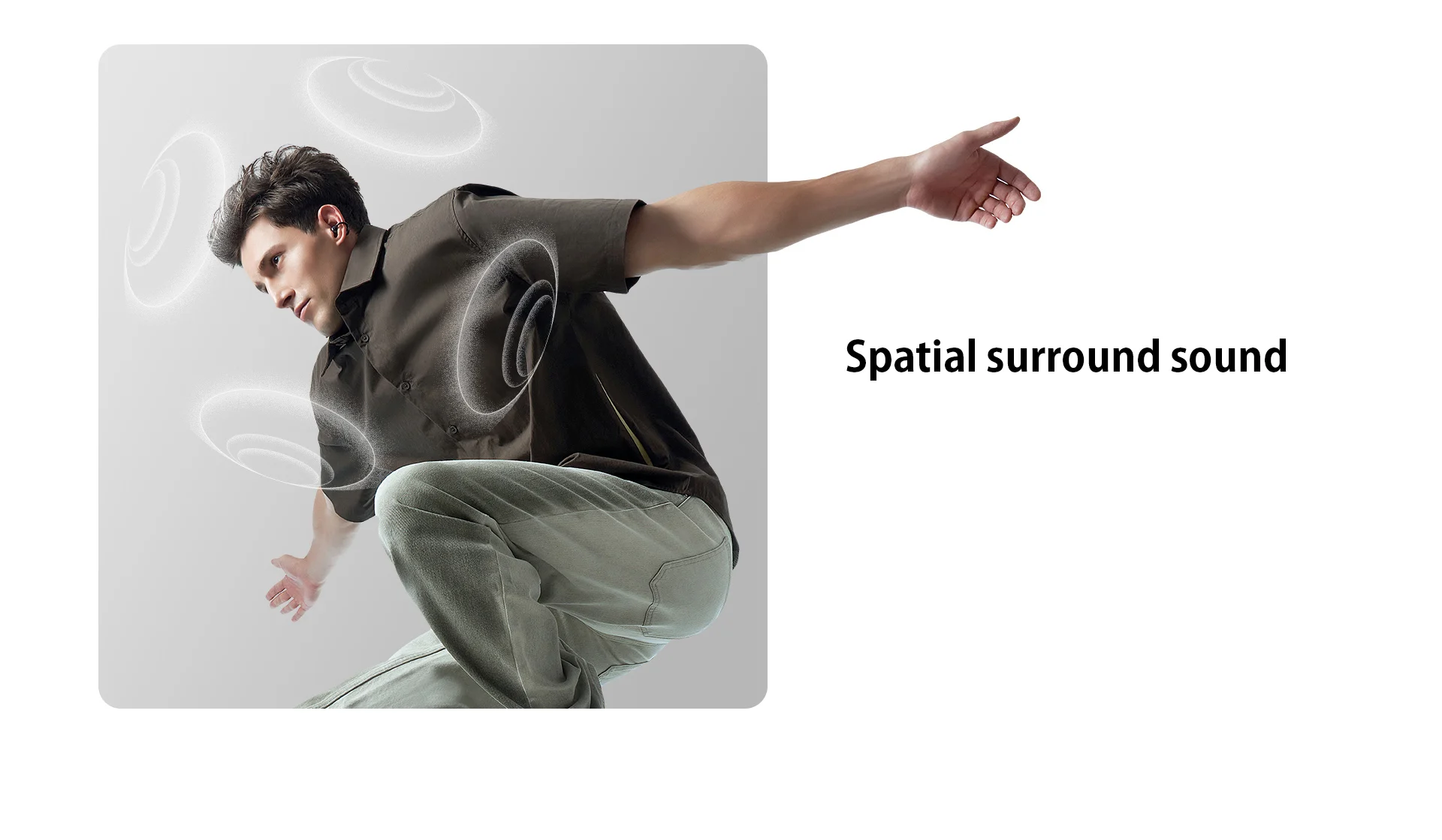 سماعة رأس بلوتوث أصلية بمشبك أذن Honor LCHSE TWS، صوت محيطي محلي، تقليل ضوضاء المكالمات AAC SBC AI، مقاومة للماء IP54