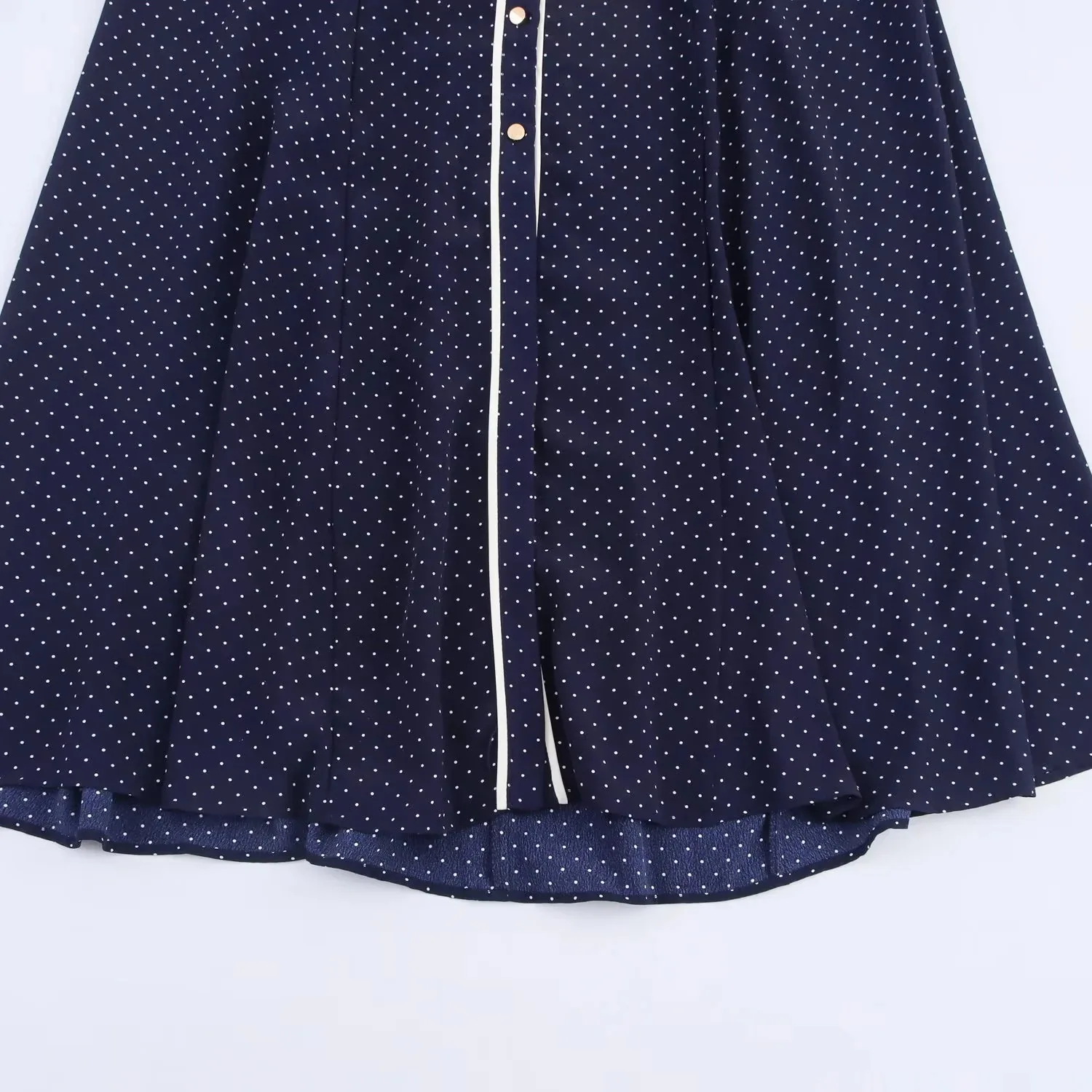 Frauen Elegante Ärmellose Einreiher Midi Kleid Sommer Frauen Revers Weiß Polka Dot Hemd Stile Illustration Kleid Mujer