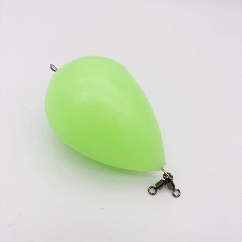 Bobber galleggiante da pesca pesca notturna 1 pz galleggiante da pesca acrilico verde uovo luminoso di alta qualità Multi-Size durevole